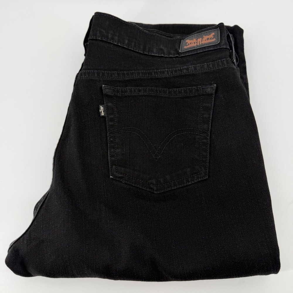 Levi's Jeans Womens 10 M Black 515 Boot Cut Mid Rise Stretch Denim‎ Pants